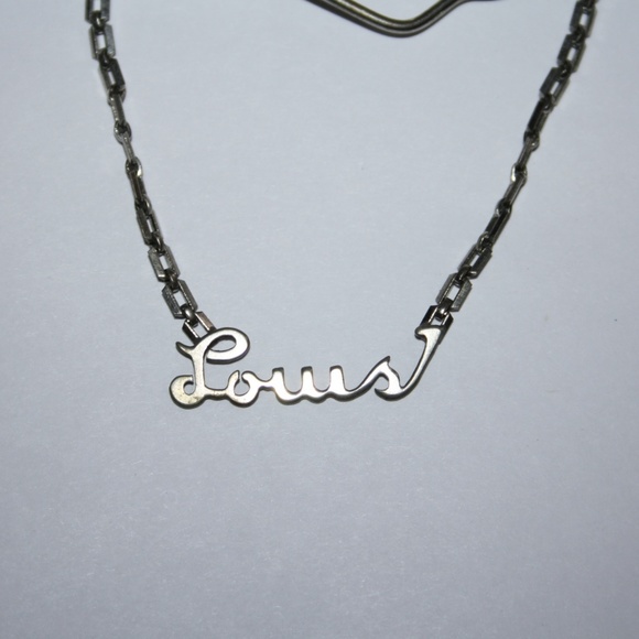 💼✨ Vintage Silver “Louis” Tie Clip with Chain Accent (2.5") - Picture 4 of 5